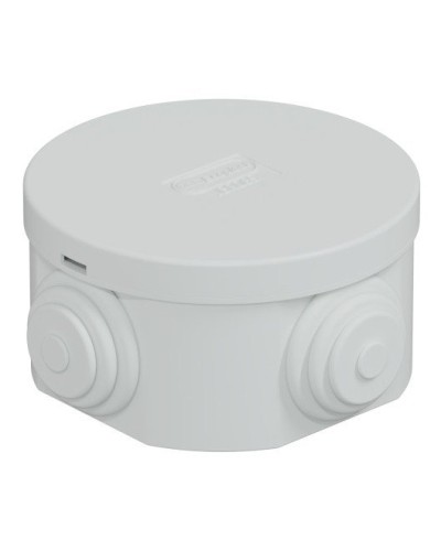 Коробка JBR065 D=65х35, 4 вых., IP44, серая (44004). Коробка монтажная. Экопласт в Комсомольске-на-Амуре