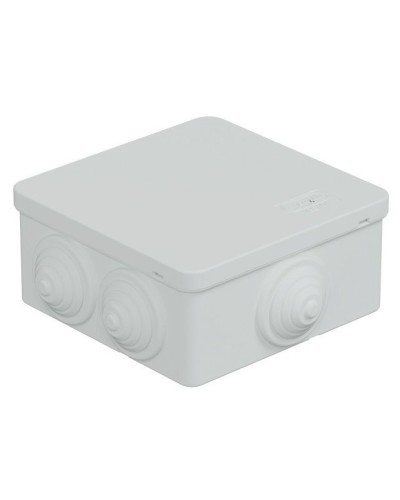 Коробка JBS101 100х100х55, 6 вых., IP55, белая (44037W-1). Коробка монтажная. Экопласт в Комсомольске-на-Амуре