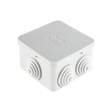 Коробка JBS070 70х70х40, 6 вых., IP44, серая (44056). Коробка монтажная. Экопласт
