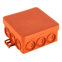 Коробка JBL085 85х85х38, 12 вых., 4P (0,15...6мм²) (43755HF): Коробка монтажная, огнестойкая, без галогена