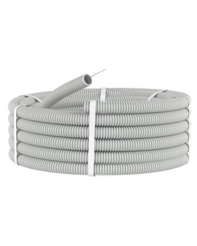 Труба HFFR тяжелая D40, серая (21140HF-GR): Труба гофрированная, с зондом, не распространяющая горение, без галогена в Комсомольске-на-Амуре