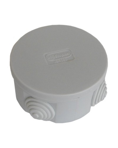 Коробка JBR080 D=80х40, 4 вых., IP44, белая (44005W-1). Коробка монтажная. Экопласт в Комсомольске-на-Амуре