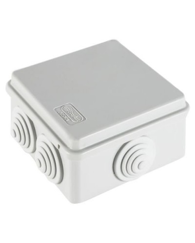 Коробка JBS101 100х100х55, 6 вых., IP55, серая (44037). Коробка монтажная. Экопласт в Комсомольске-на-Амуре