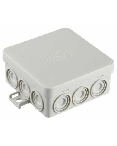 Коробка JBL085 85х85х38, 12 вых., 2P (0,15...4мм²) серая (43455HF-GR). Коробка монтажная, огнестойкая, без галогена. Экопласт в Комсомольске-на-Амуре