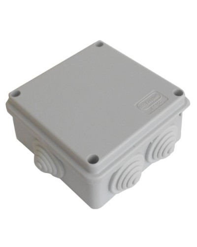 Коробка JBS100 100х100х55, 6 вых., 4P (1,5…10мм²) серая (43347HF-GR). Коробка монтажная, огнестойкая, без галогена. Экопласт в Комсомольске-на-Амуре