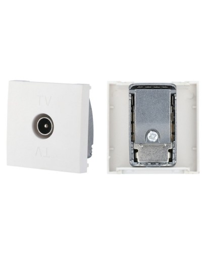 Розетка TV оконечная, белый LK45 (852104). Розетка TV. Экопласт в Комсомольске-на-Амуре