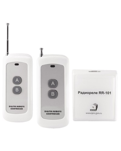 RR-101 + 2 пульта, 250-950 метров, двойное питание 12В и 220В. Комплект радиореле. ИПРо в Комсомольске-на-Амуре