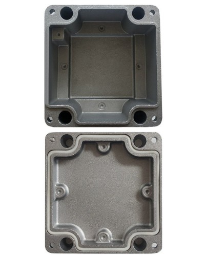 МКС Мороз, глухая, IP66/IP68, серый. Коробка коммутационная металлическая. Магнито-Контакт в Комсомольске-на-Амуре