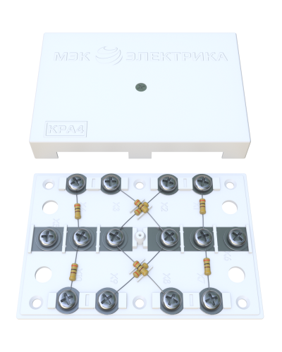 KRA-4 75 Om white (MEC42101). Коробка на 4 абонента. МЭК-Электрика в Комсомольске-на-Амуре