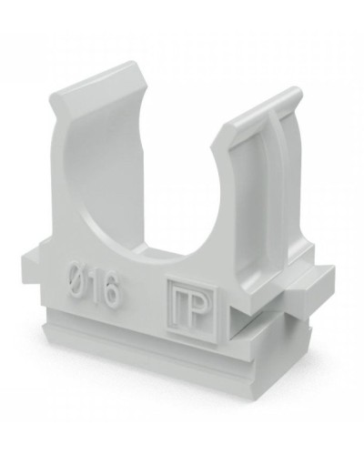 Крепеж-клипса для труб АБС-пластик в п/э D16 (100 шт) (PR.02616). Крепление для труб ПВХ. Промрукав в Комсомольске-на-Амуре