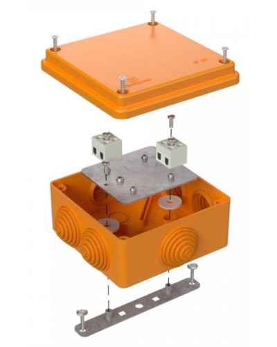 Коробка огнестойкая 100х100х50 (40-0300-FR1.5-4). Коробка огнестойкая для открытой установки. Промрукав в Комсомольске-на-Амуре