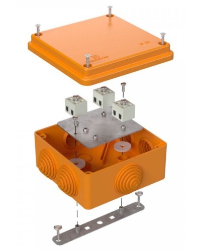 Коробка огнестойкая 100х100х50 (40-0300-FR1.5-6). Коробка огнестойкая для открытой установки. Промрукав в Комсомольске-на-Амуре