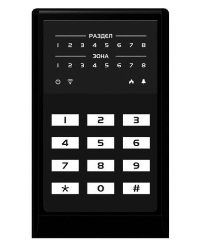 МИРАЖ-КД-04 (black). Кнопочная кодовая панель. Стелс НПП в Комсомольске-на-Амуре