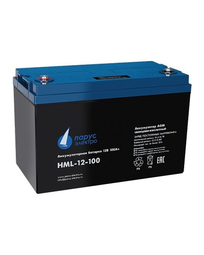 HML-12-100. Аккумулятор герметичный свинцово-кислотный. Связь инжиниринг в Комсомольске-на-Амуре